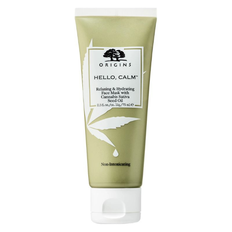 Origins Masque visage Hello Calm™ relaxant et hydratant à l’huile de graine de chanvre