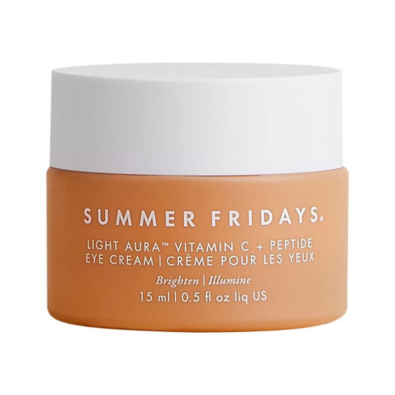 Summer Fridays Crème contour des yeux aux peptides + à la vitamine C Light Aura