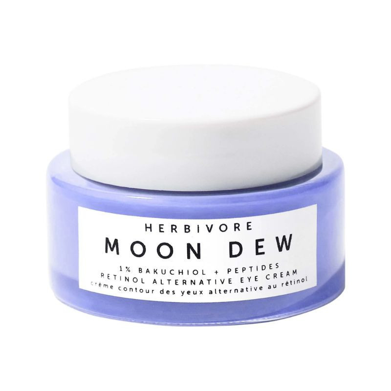 Herbivore Crème contour des yeux Moon Dew avec 1 % de bakuchiol + peptides qui remplacent le rétinol