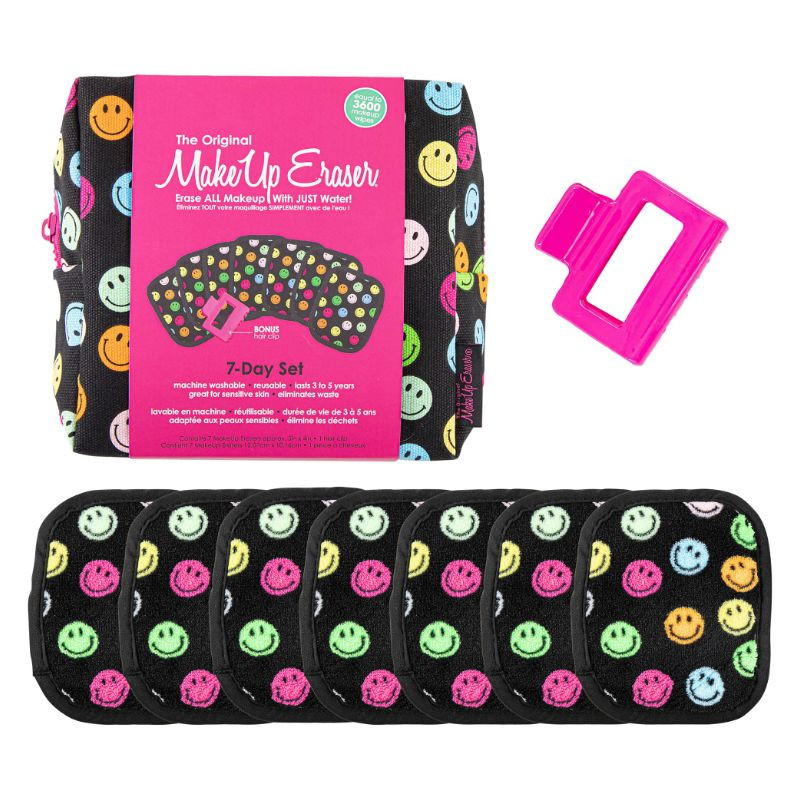 7 Day Smiley Makeup Eraser Set