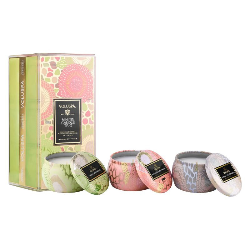 VOLUSPA Ensemble de mini bougies du printemps en pot