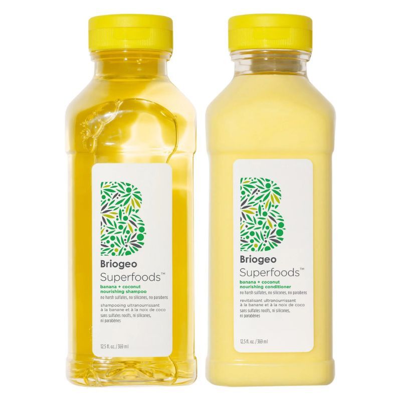 Briogeo Duo de shampooing+revitalisant nourrissant à la banane+noix de coco Superfoods pour cheveux secs