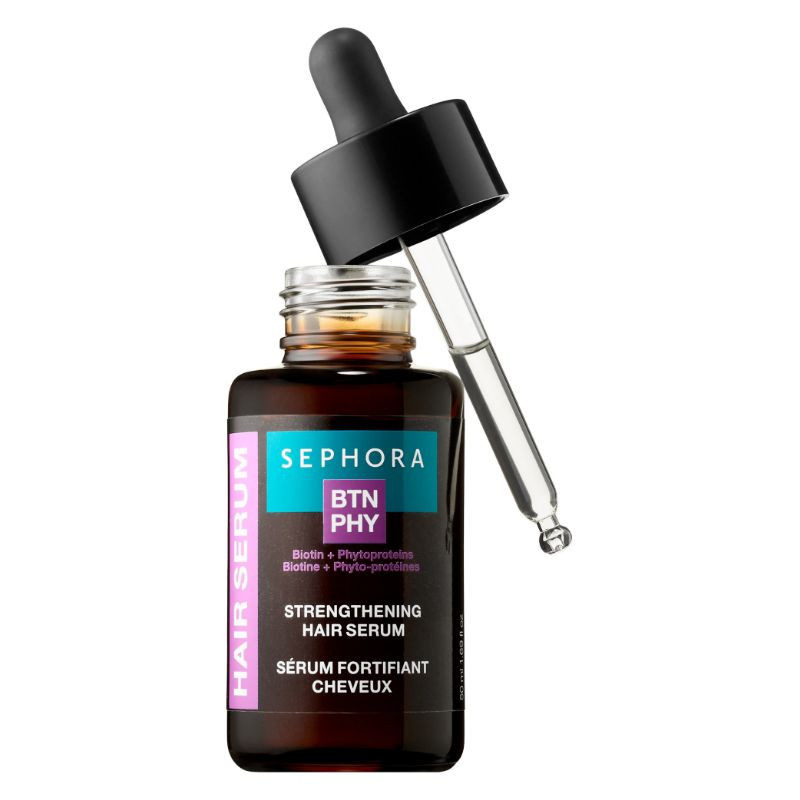 Strengthening hair serum with biotin and phytoproteins