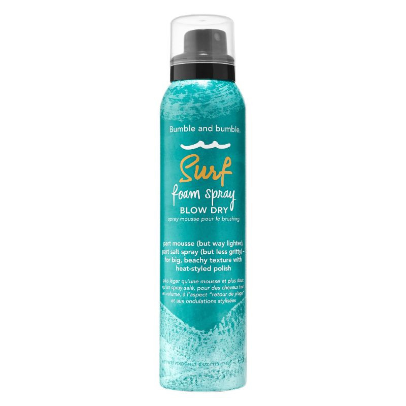 Surf foam spray for blow drying