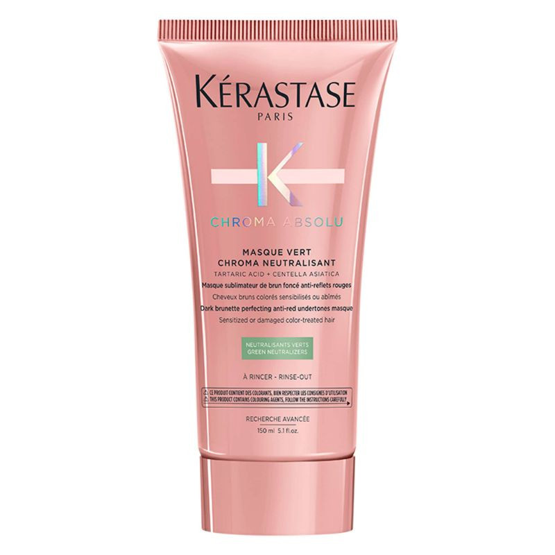 Kérastase Masque vert antireflet cuivré Chroma Absolu pour les cheveux colorés