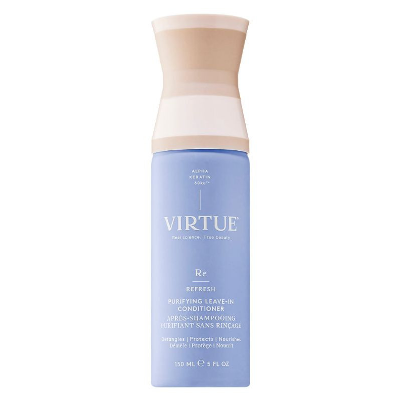 Virtue Revitalisant sans rinçage purifiant et protecteur thermique démêlant