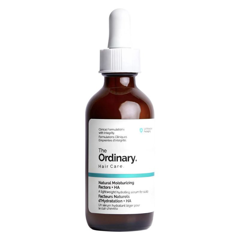 The Ordinary Facteurs naturels d’hydratation + sérum à l’acide hyaluronique pour le cuir chevelu