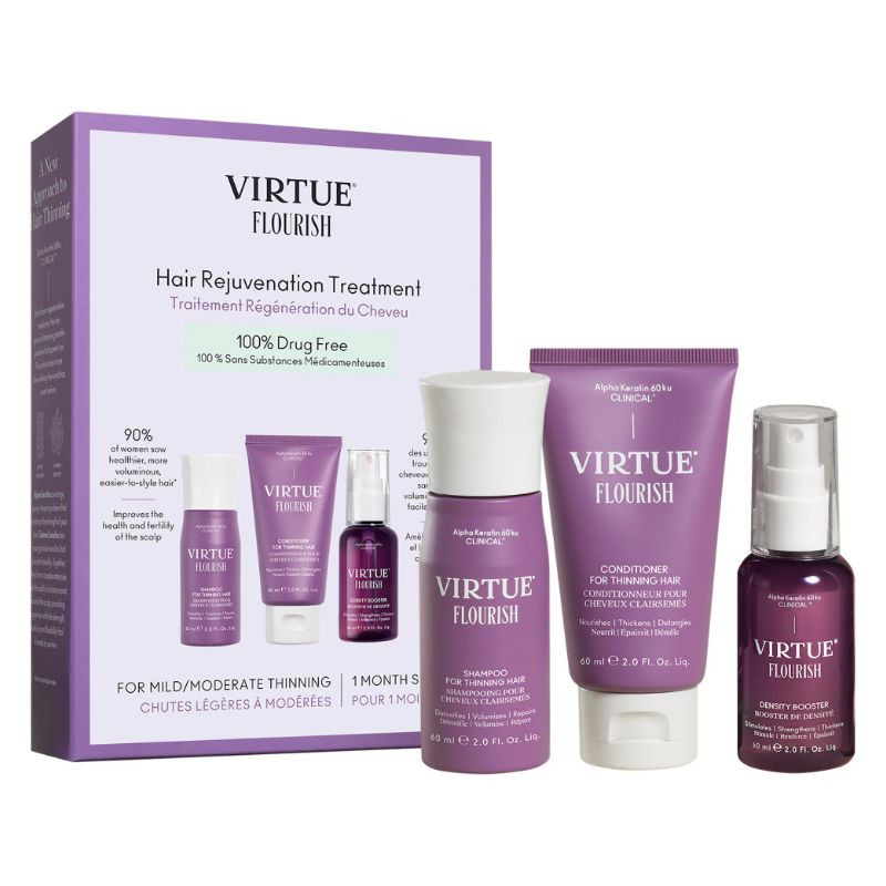 Virtue Ensemble de soin régénération des cheveux Flourish® pour le dégarnissage