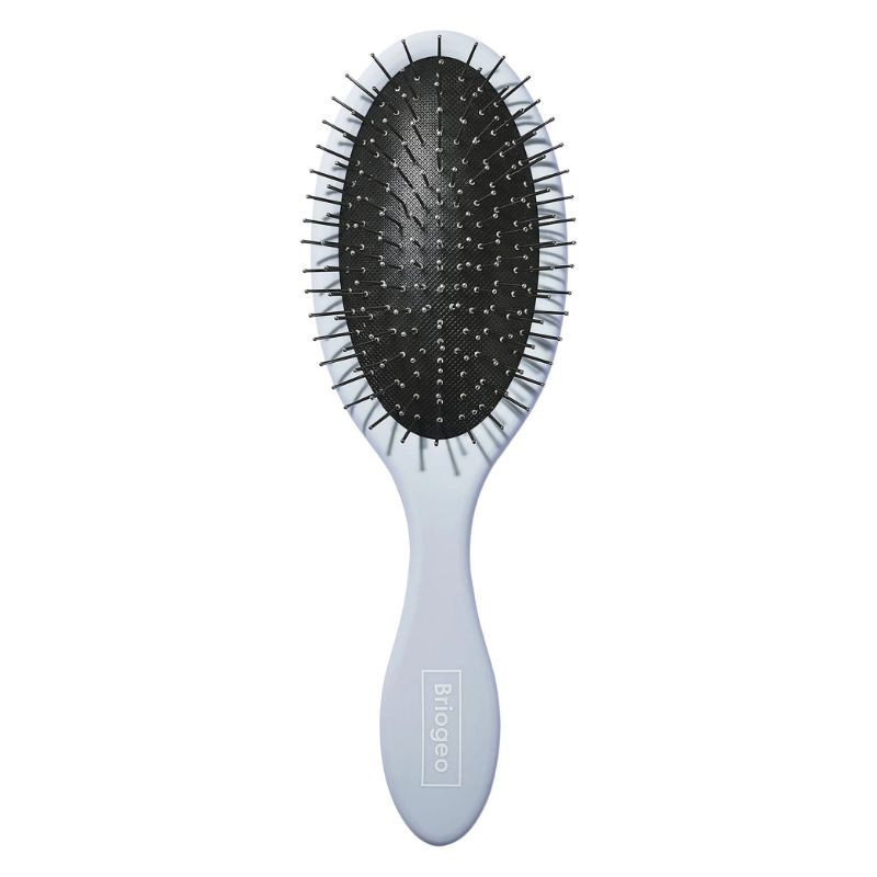 Metal tip massage brush for detangling and massaging