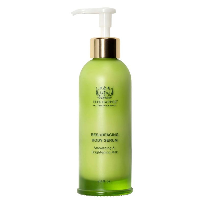 Smoothing and resurfacing body serum with AHA, lactic acid and glycolic acid