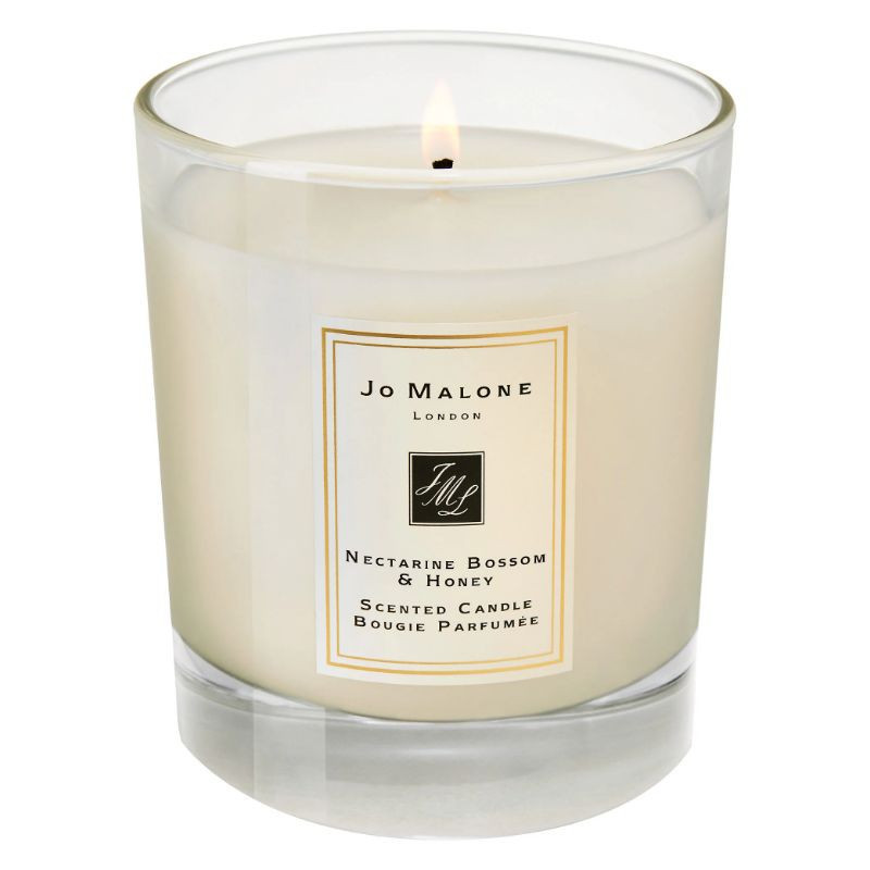 Nectarine flower and honey candle