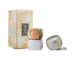 Vanilla Mini Tin Candle Trio