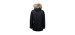 Edward down coat with bib and removable natural fur - Men