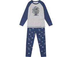 Two-piece organic cotton pajamas with astronaut print - Little Boy