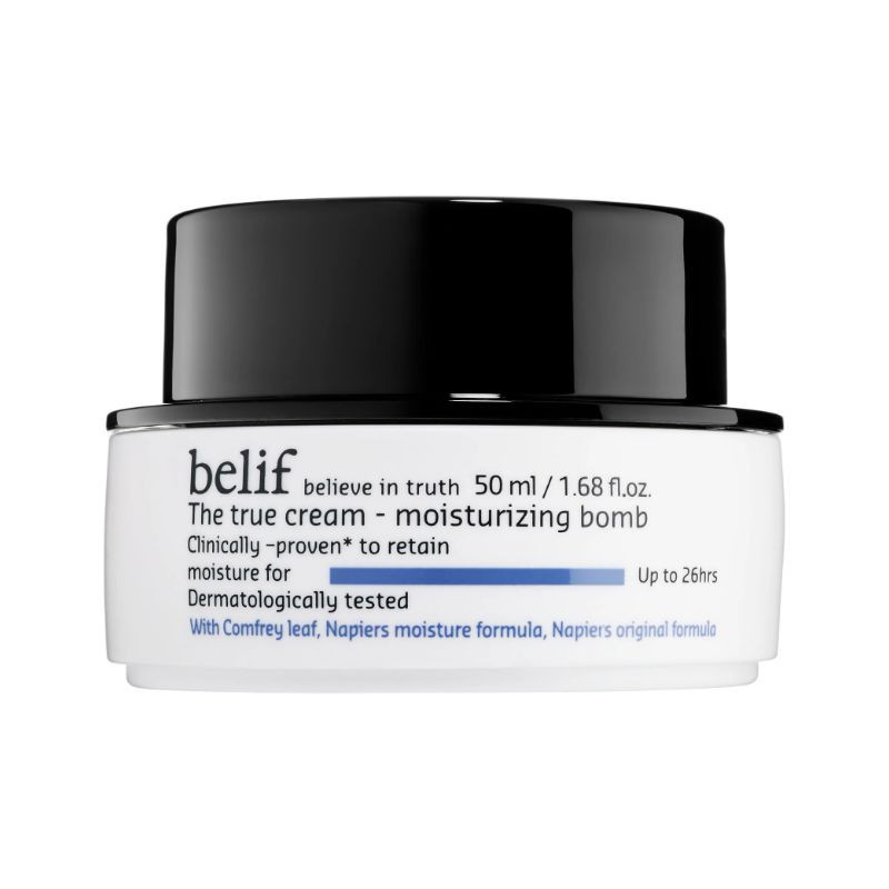 belif Crème The True Cream Moisturizing Bomb avec écorce de chêne et vitamine B