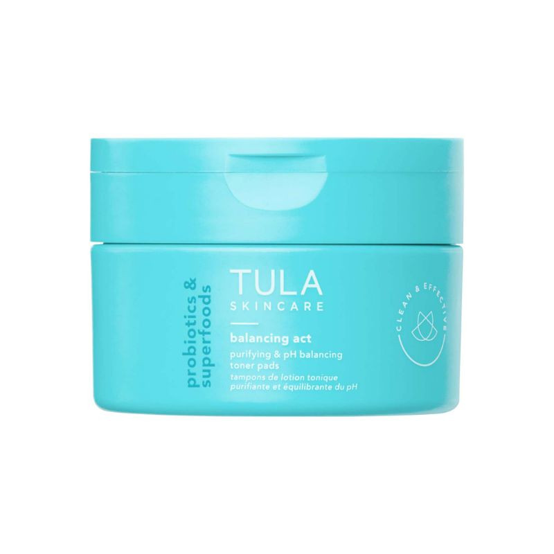 TULA Skincare Tampons de lotion tonique purifiante et équilibrant le PH biodégradables Balancing Act