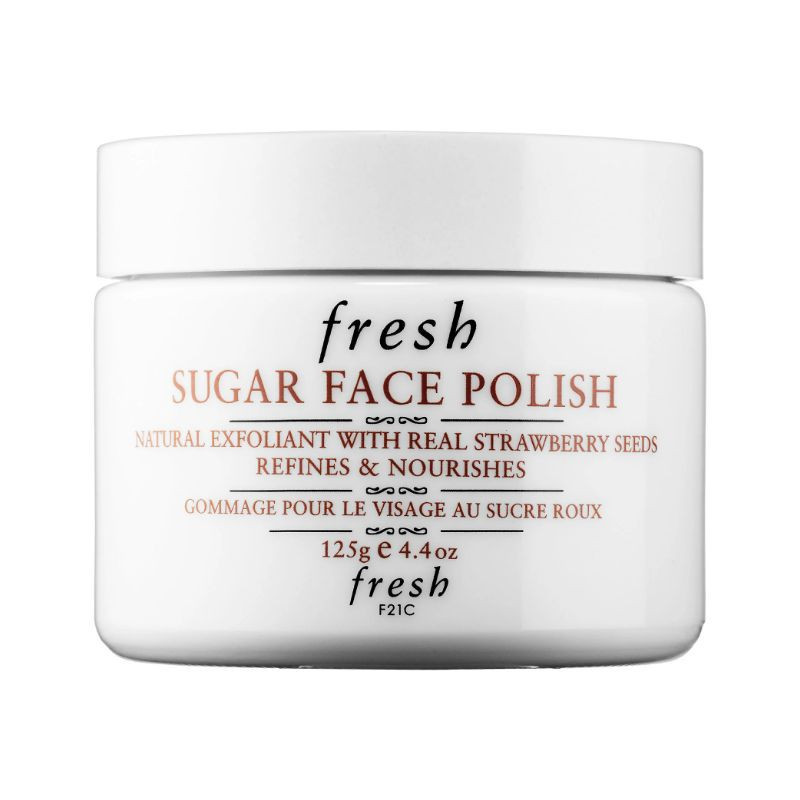 Exfoliating sugar scrub for the face