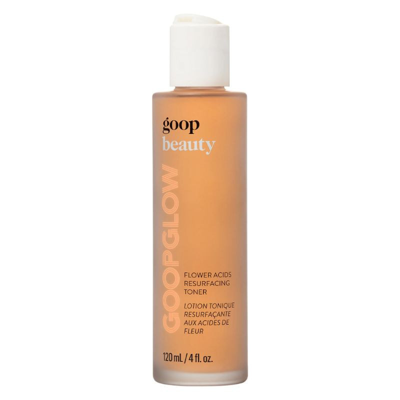 Resurfacing tonic lotion with GOOPGLOW flower acids