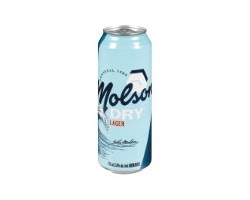 Molson Dry Bière lager en canette - 5.5% alcool