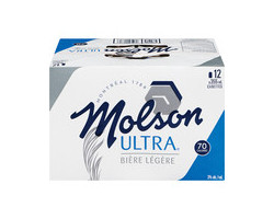 Molson Ultra Bière en canette - 3% alcool
