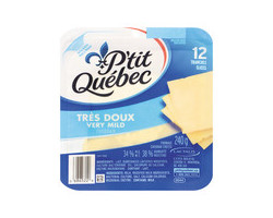 P'tit Québec Fromage cheddar doux en tranches
