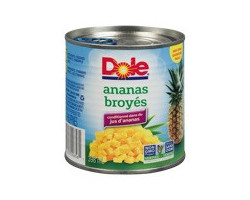Dole Ananas broyé sans sucre ajouté