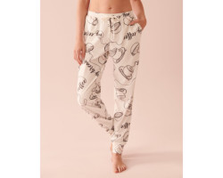 Pantalon de pyjama jogger en velours luxueux