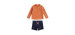 Lobster 2 Piece Long Sleeve UV Swimsuit 6-24 months