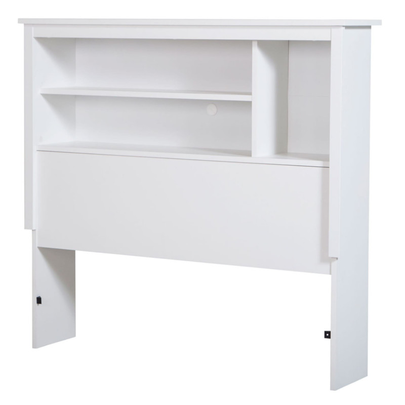 Vito Bookcase Single Headboard - Solid White