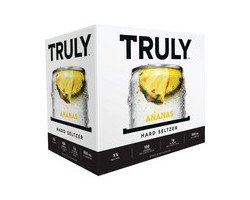 TRULY BOISS ANANAS 4/6X355ML L'Alcool ananas