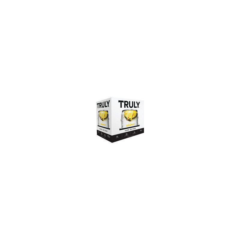 TRULY BOISS ANANAS 4/6X355ML L'Alcool ananas