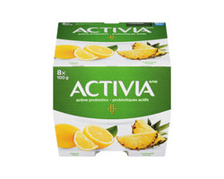 Danone Activia Yogourt aux citrons et à l'ananas 2.9% m.g.