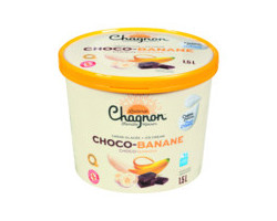 Laiterie Chagnon Crème glacée au chocolat et bananes