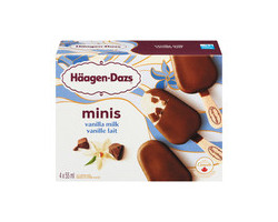 Häagen-Dazs Mini barres de crème glacée à la vanille et au cho...