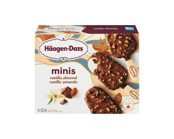 Häagen-Dazs Mini barres de crème glacée à la vanille et aux am...