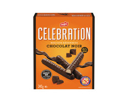 Leclerc Célébration Biscuits en bâtonnets au chocolat noir