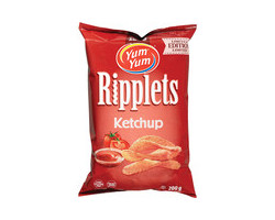 Yum Yum Ripplets Croustilles au ketchup