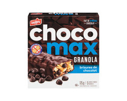 Leclerc Chocomax Granola Barre de granola enrobée de chocolat aux brisures ...