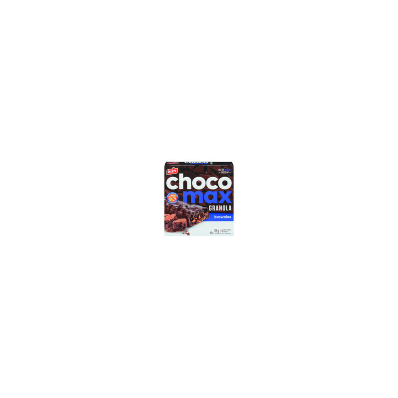 Leclerc Chocomax Granola Barre de granola enrobée de chocolat aux brownies