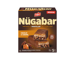 Leclerc Nügabar Barre Granola chocolat au lait et caramel