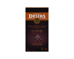 Flagrants Désirs Tablette de chocolat noir éclats de cacao 72% de c...