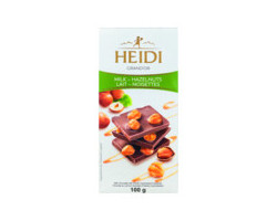 Heidi Barre de chocolat au lait avec noisettes