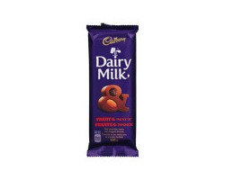 Cadbury Barre de chocolat aux fruits et aux noix