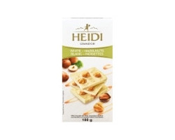 Heidi Barre de chocolat blanc avec noisettes et caramel