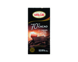 Valor Tablette de chocolat noir au caramel 70 % de cacao