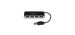 Startechcom Concentrateur USB 2.0 portable à 4 ports avec câble intégré