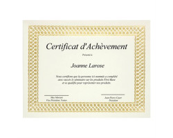 StJames Certificats dorés...