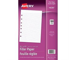 Avery Feuilles lignées à...