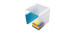 Deflecto Cube de bureau en plastique