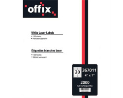 Offix Étiquettes blanches...